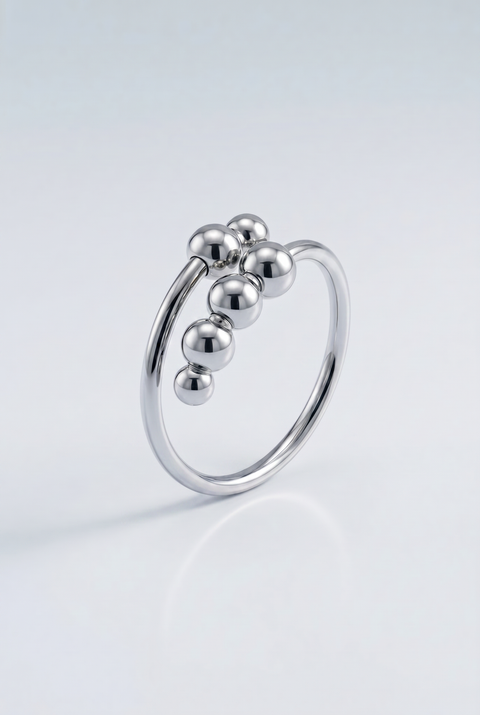 The Original Calming Grounding Ring Silver