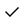 A black checkmark icon