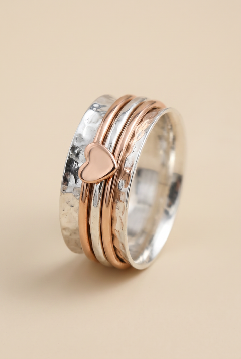 The Vintage Heart Grounding Ring
