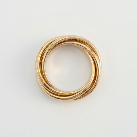 The Trinity Grounding Ring Gold