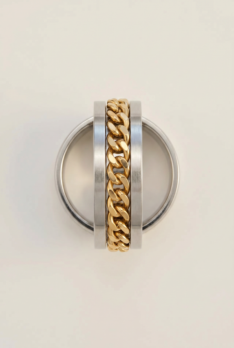 The Chain Link Spinning Ring Gold