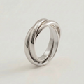 The Trinity Grounding Ring Silver