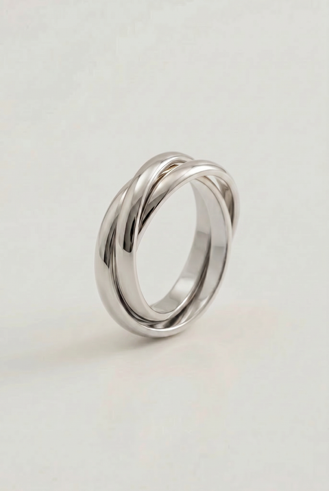 The Trinity Grounding Ring Silver