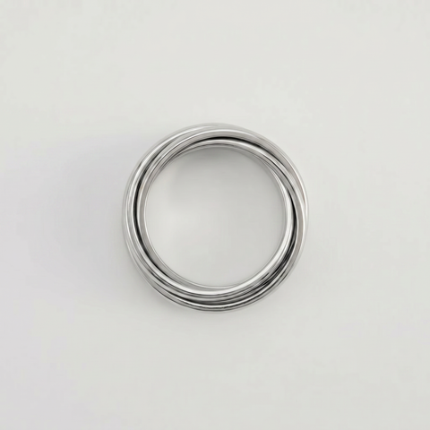 The Trinity Grounding Ring Silver