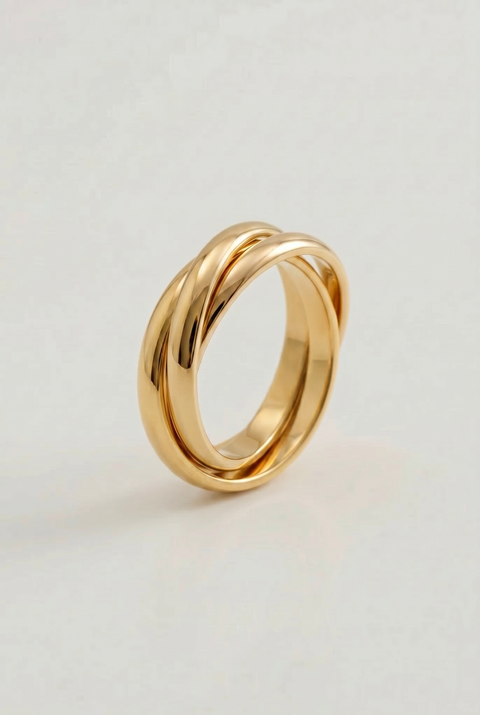 The Trinity Grounding Ring Gold
