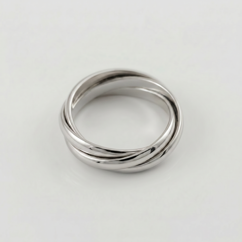 The Trinity Grounding Ring Silver