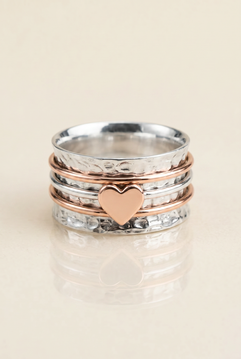 The Vintage Heart Grounding Ring